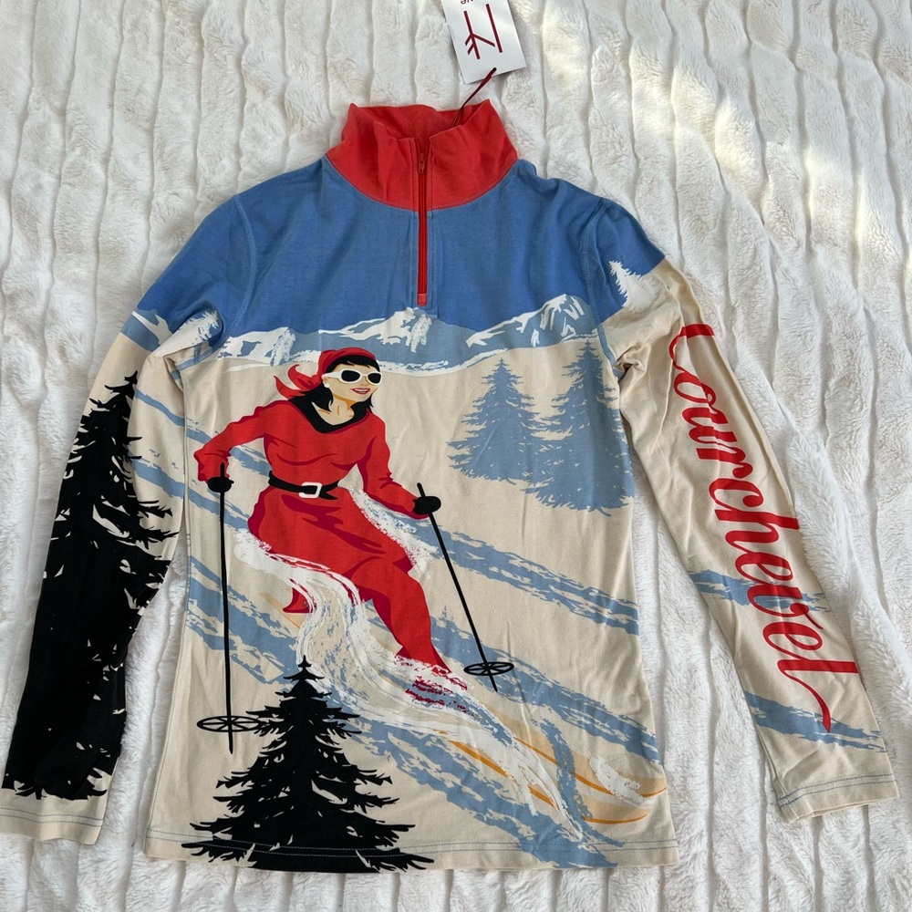 Neve Courchevel Ski Print top - Multicolor
NWT Size M